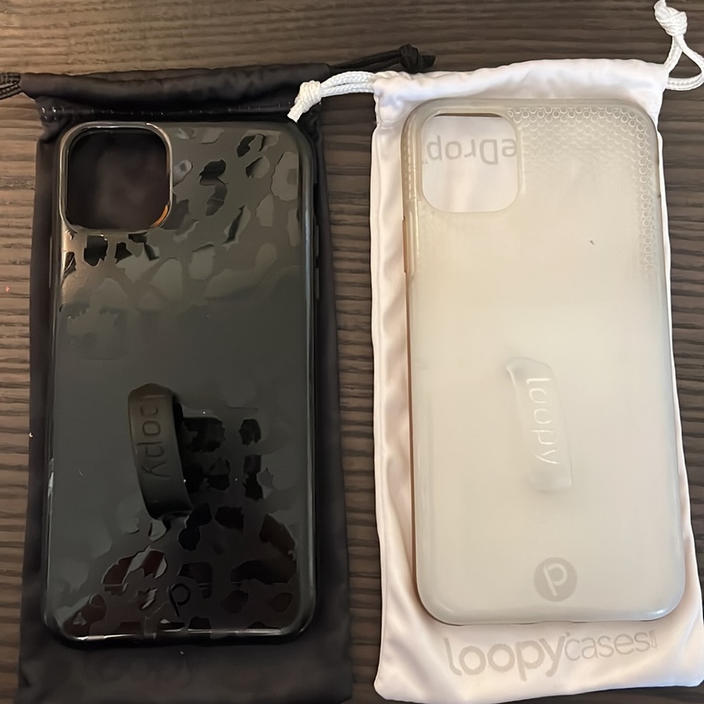 Loopy Cases (2) - iPhone 11 Pro Max - Midnight Leopard & White Ombré